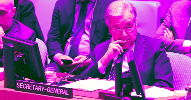 The head of the United Nations is begging world leaders not to use artificial intelligence to control their nuclear arsenals. 