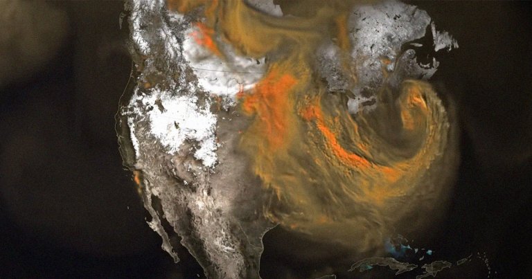 Terrifying NASA Video Shows America Spewing CO2 Into Atmosphere