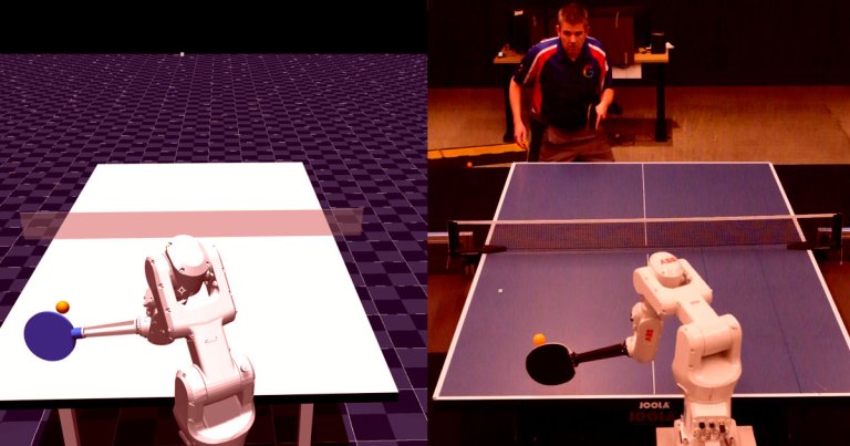 Google's DeepMind has shown off an AI-powered robot that can beat the average Joe player at a game of table tennis.