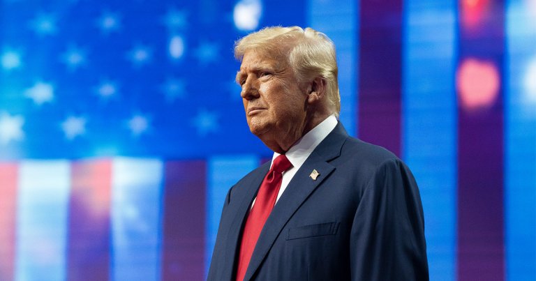 In a new video, ex-president Donald Trump is a shell of his former self as he shills a new collection of his ugly digital trading cards.