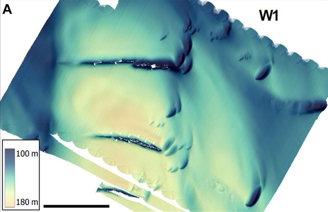An underwater drone mapped the hidden side of an ice shelf in Antarctica, revealing a dramatic landscape eaten away by ocean waves.