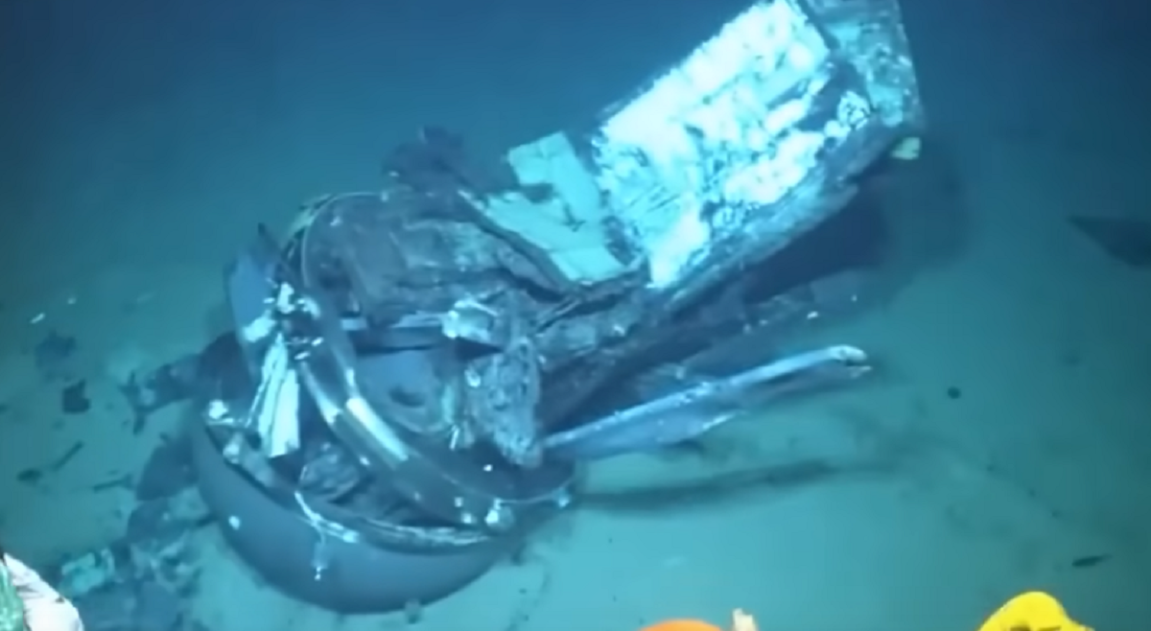 New footage released by the US Coast Guard shows the remains of the OceanGate Titan submersible's pressure hull.