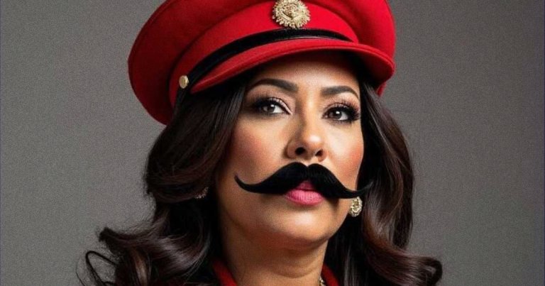 Donald Trump shared an AI-generated image of Kamala Harris designed to invoke Joseph Stalin — but she actually looked much more like Mario.