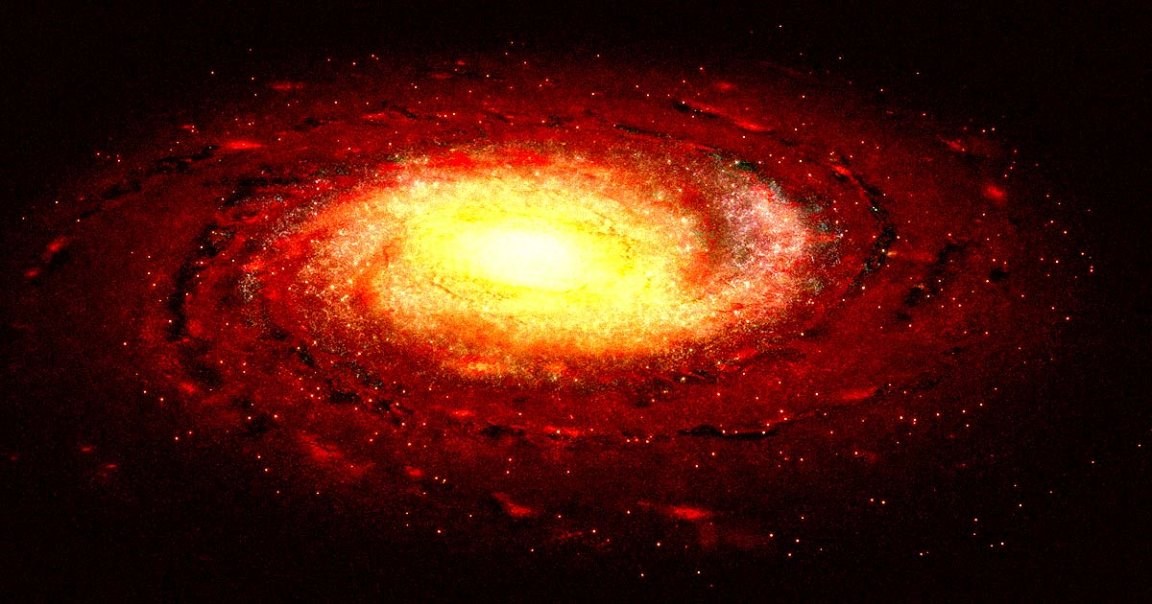 Astronomers have made a "baffling" discovery: the most distant rotating disc galaxy ever observed that closely resembles our own.