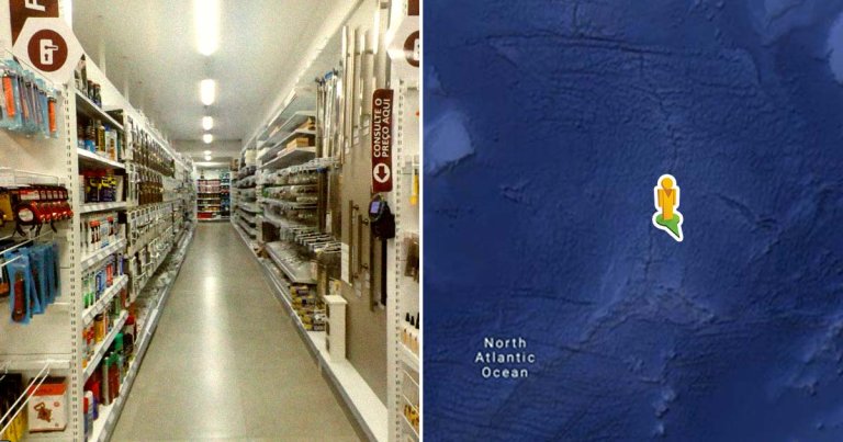 As spotted by Redditors, Google Maps' Street View is populating ghostly, liminal-looking commercial interiors in the middle of the ocean.
