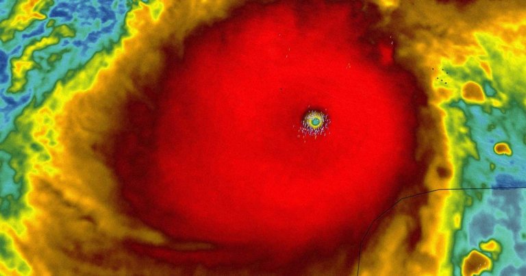 Satellite imagery shows the might of powerful Hurricane Milton, which is due to make landfall in Florida's western coast this afternoon.