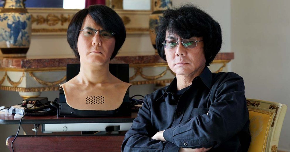 Two Guys Inventing Machine Inventor Builds Six Robot Copies of Himself, Uses One to Give Speeches ...