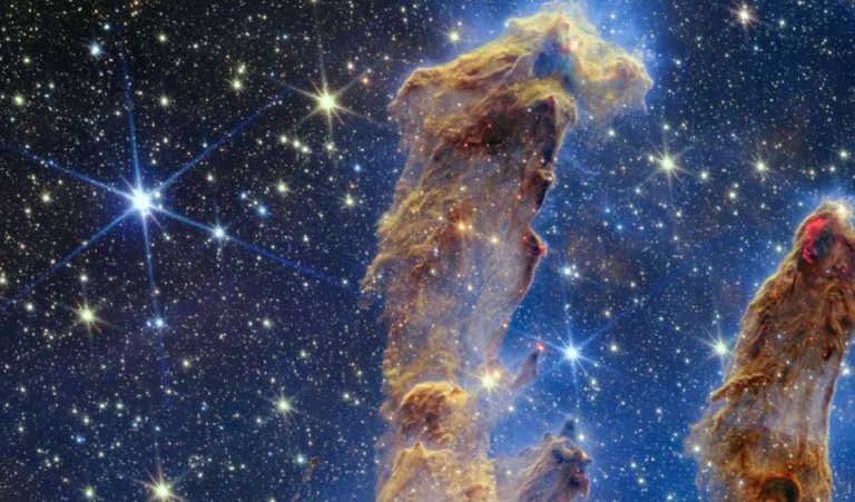 There's an interesting reason that stars captured by the James Webb Space Telescope look so unique and spiky.