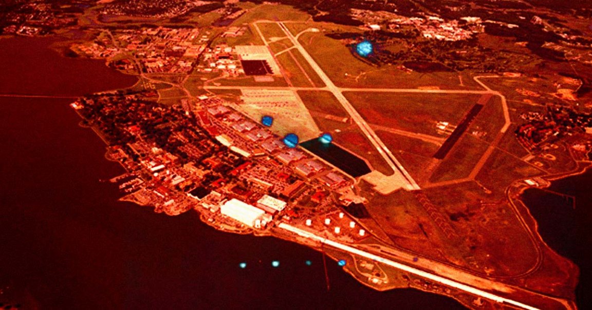 US military officials were disconcerted by a strange parade of unidentifiable drones seen flying over an Air Force base late last year.