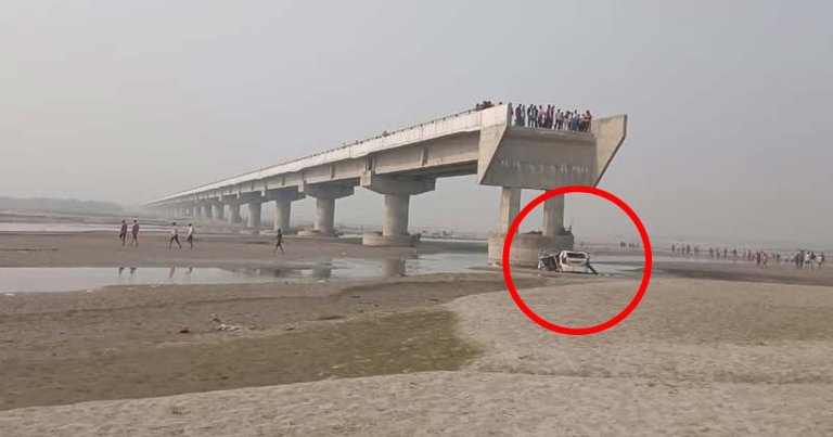Three men in India died after Google Maps reportedly told them to drive their taxi off an incomplete bridge spanning the Ramganga River.