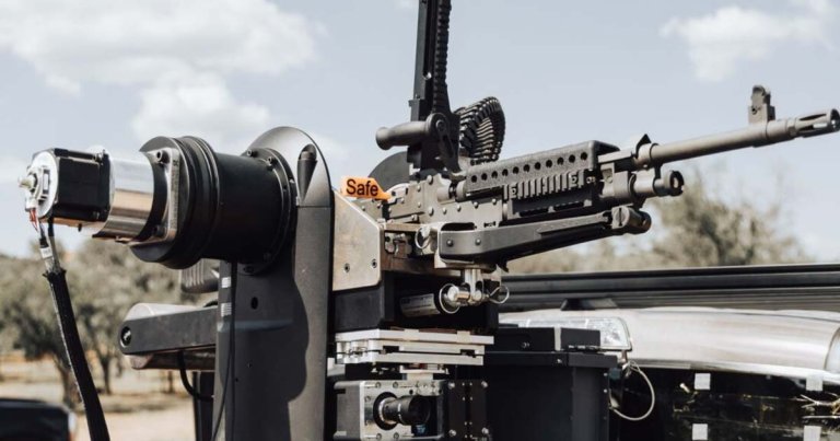 A US Defense Department contractor has developed an AI-powered autonomous robotic machine gun system, which can target small drones.