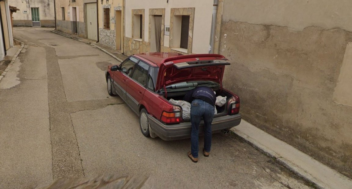An image on Google Street View that appears to show a man stuffing a body into a car provided Spanish authorities with a breakthrough.
