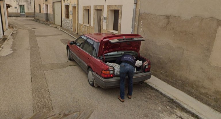 An image on Google Street View that appears to show a man stuffing a body into a car provided Spanish authorities with a breakthrough.