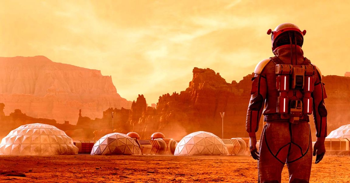 Mixing Martian regolith with the literal blood, sweat, and tears of future Mars inhabitants could make for a great concrete for a habitat.