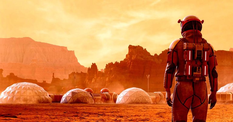 Mixing Martian regolith with the literal blood, sweat, and tears of future Mars inhabitants could make for a great concrete for a habitat.