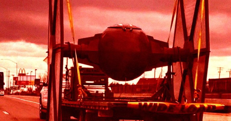 Pennsylvania State Senator Doug Mastriano posted a picture of a "crashed drone." It's a TIE fighter movie prop from Star Wars.