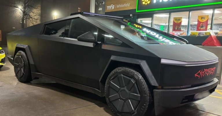 UK police have impounded a Tesla Cybertruck, which mysteriously made it across the Atlantic, for being "not road legal in the UK."