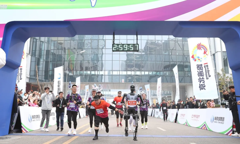 In the race to build the best humanoid robots, China is literally ahead of the pack as it prepares for the world's first human-robot race.