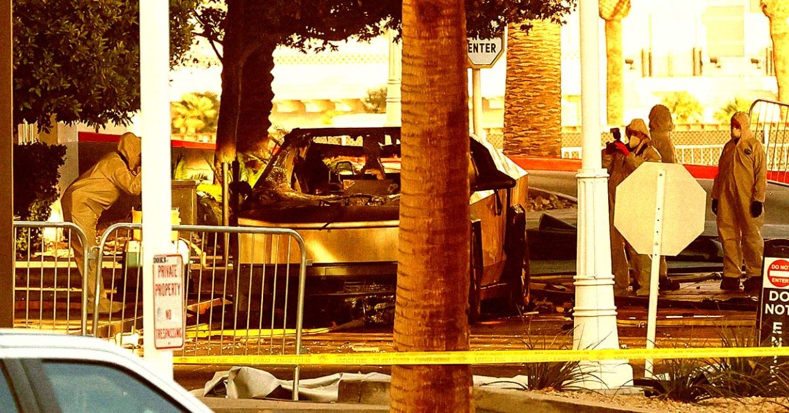 A Tesla Cybertruck exploded outside Trump Towers in Las Vegas early Wednesday morning. Elon Musk says it's a poor choice for a car bomb.