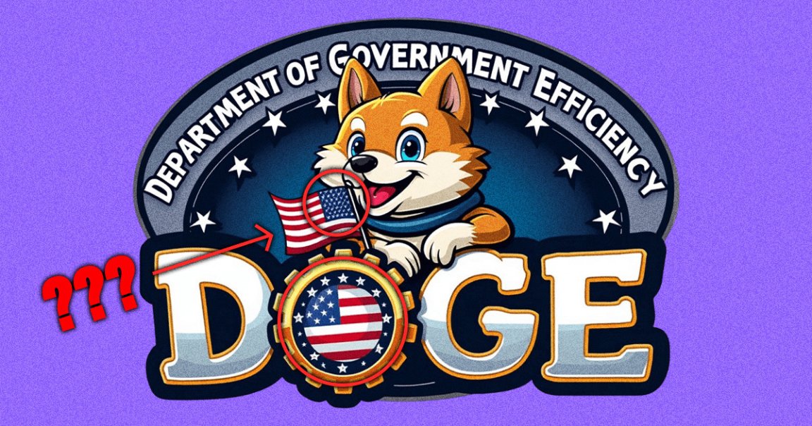 Elon Musk's DOGE.gov website has launched -- complete with a sloppy AI-generated American flag that was quickly removed.