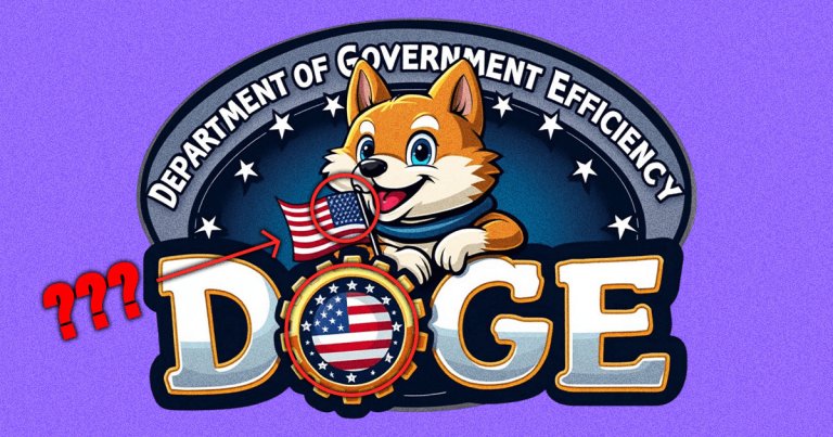 Elon Musk's DOGE.gov website has launched -- complete with a sloppy AI-generated American flag that was quickly removed.