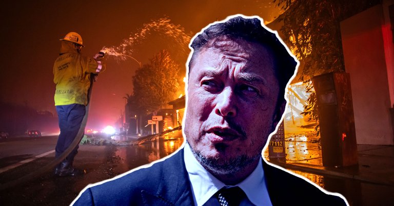 Elon Musk is blaming the Los Angeles fires on diversity, equity, and inclusion (DEI) programs, an extremely racist, bigoted lie.
