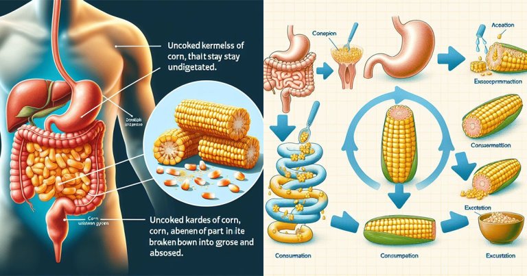 Another Google Image results page — this one for the question of "does corn get digested" —  is run amuck with AI-generated slop.