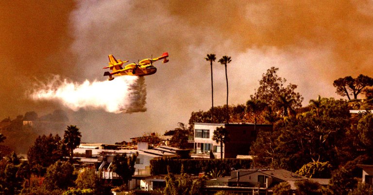 Why aren't firefighters just scooping up water from the nearby Pacific Ocean instead of relying on dwindling freshwater supplies?