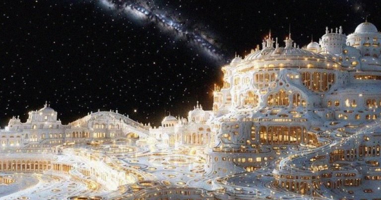 A "leaked photo of heaven" has been going mega viral on social media this week, the kind of low-brow AI slop that's already ubiquitous.