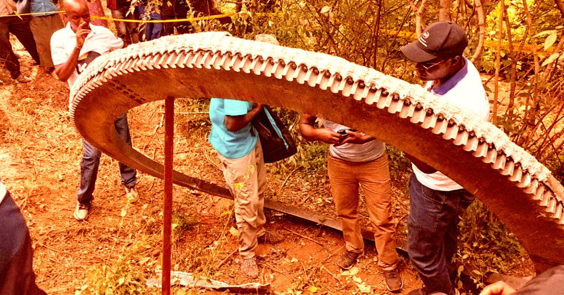 The Kenya Space Agency identified a "red-hot" eight-foot metal ring as a piece of space junk. Experts are still torn about its exact origin.