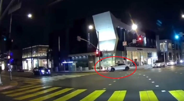 A video appears to show the future of transportation: a Waymo robotaxi smashing into a Serve Robotics delivery robot.