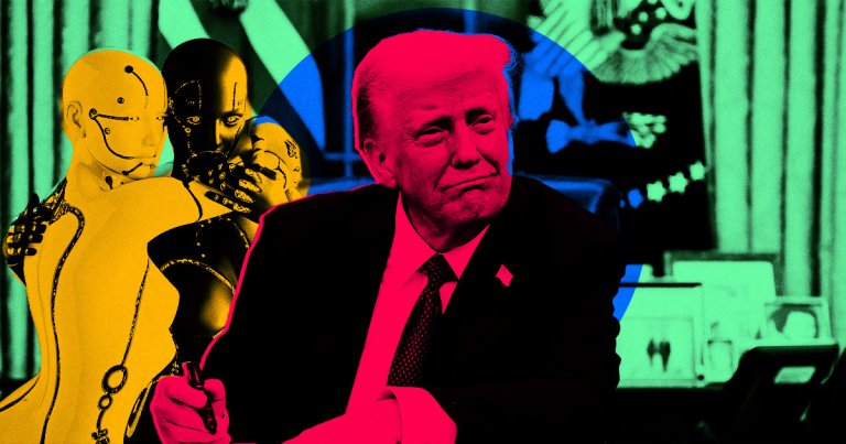 President Donald Trump's second administration is all-in on artificial intelligence — just not the woke kind.