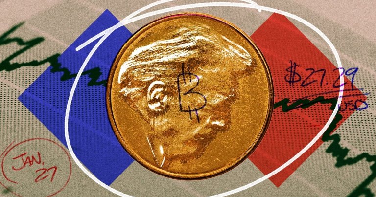 Since Donald Trump's inauguration, his potentially-scammy meme coin has plummeted in value — which may have been the point.
