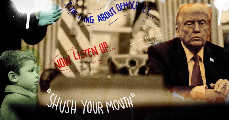 During a recent press conference, Elon Musk's young son X Æ A-Xii appeared to tell Donald Trump what his dad really thinks of him.