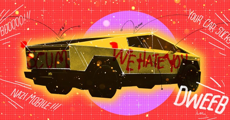 A Tesla owner who owns a shining gold Cybertruck says he's being harassed more ever since Elon Musk backed Donald Trump.