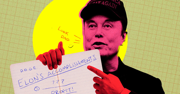 When questioned on transparency, Elon Musk referred reporters to a defunct government website for the answers.