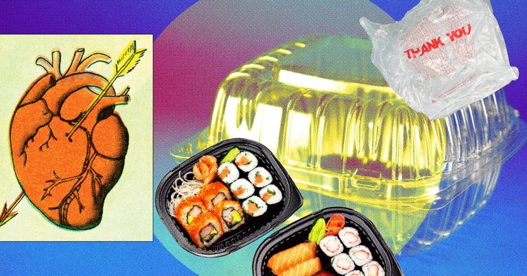 New research suggests that eating hot food from plastic takeout containers could be damaging your heart and even lead to heart disease.