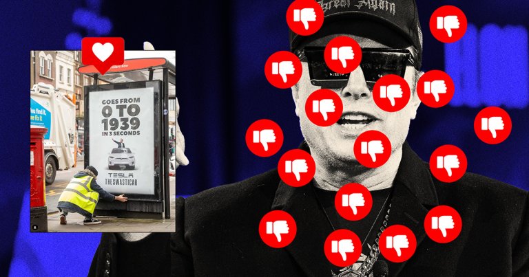 Hatred for Elon Musk seems to be everywhere one looks this week, from viral ads to Tesla's ever-plummeting stock value.