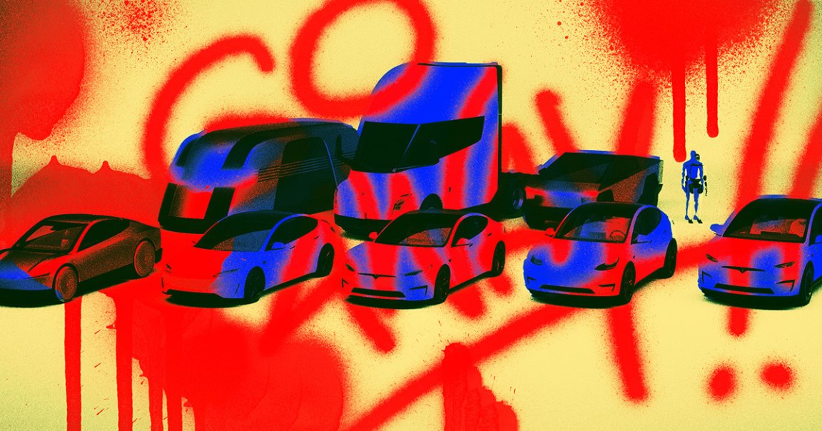 Tesla has been targeted with a wave of vandalism and protests as Elon Musk continues to wreak havoc in the federal government.