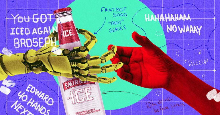 A crafty YouTuber designed an elaborate machine designed to force feed him booze as he plays his favorite video game.