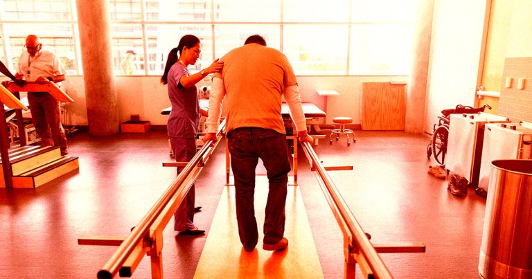 Researchers have developed a stem cell treatment that they say allowed a paralyzed man to stand again following a spinal cord injury.