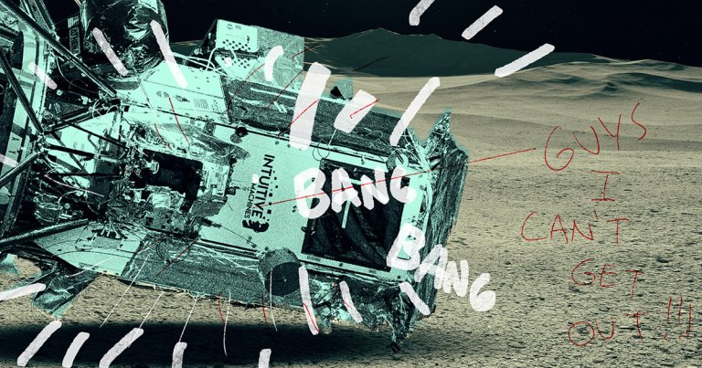 A robot aboard the recent Athena lunar lander survived the botched landing — but tragically couldn't break free.