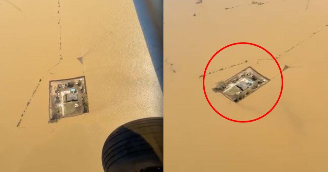 A man and his brother in western Tennessee deployed a clever system to save their family home from devastating river flood.
