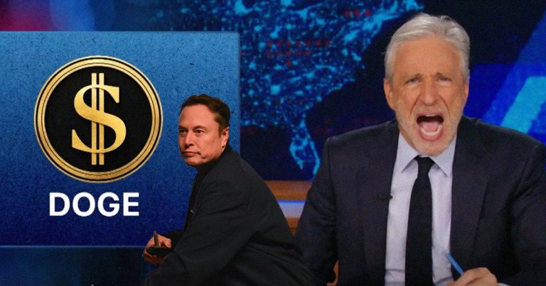 Despite Jon Stewart and his team's best efforts, Elon Musk appears to have slunk away with his tail between his legs.