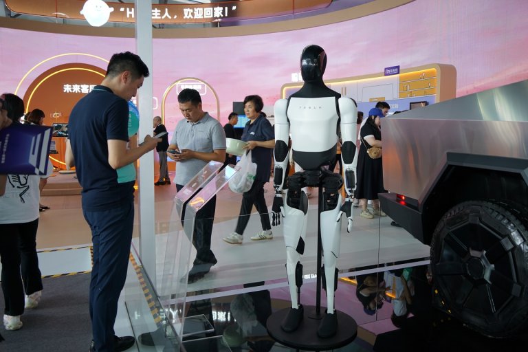 Elon Musk's long-hyped Optimus robots are in trouble, but there's more to it than Trump's mounting trade war with China.