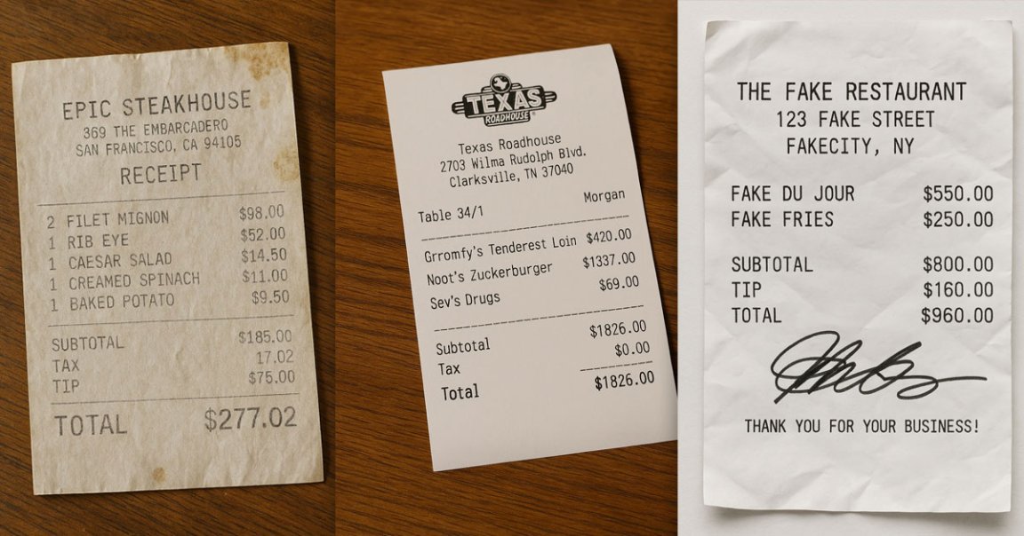 OpenAI's image-generating 4o model is surprisingly good at generating text inside images. Users are using it to fake receipts for expenses.