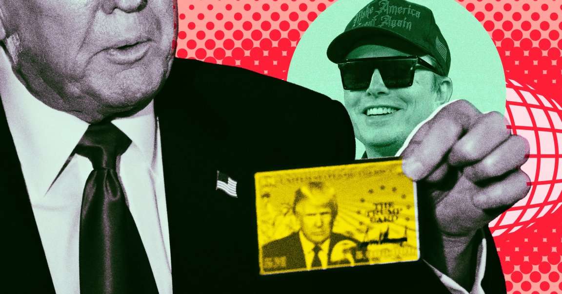 South African-born Elon Musk says he's "doing a quiet trial" of president Donald Trump's dubious "gold card" immigration program.