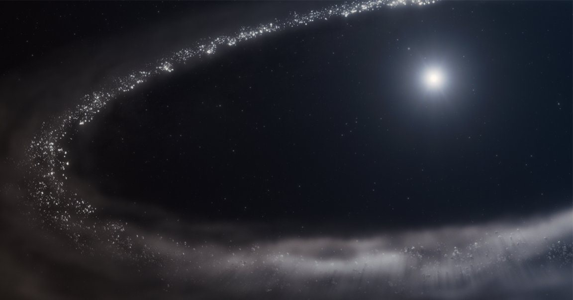 NASA"s James Webb telescope found frozen water on a distant star.