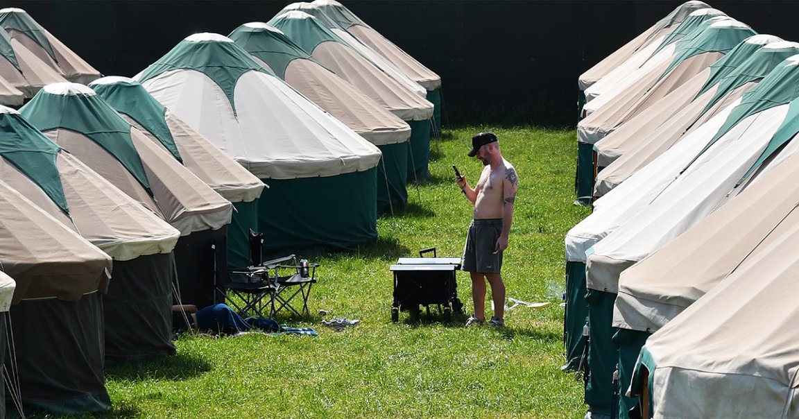 Well-heeled festivalgoers shelled out for Glastonbury "glamping" yurts — and then the company they paid went out of business.