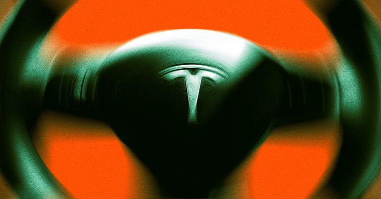 Footage from inside the cabin shows a Tesla Robotaxi suddenly veer side to side while driving through an intersection.